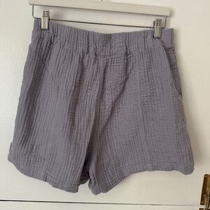 Madewell Gauzy Cotton Short in Lavender in Size S